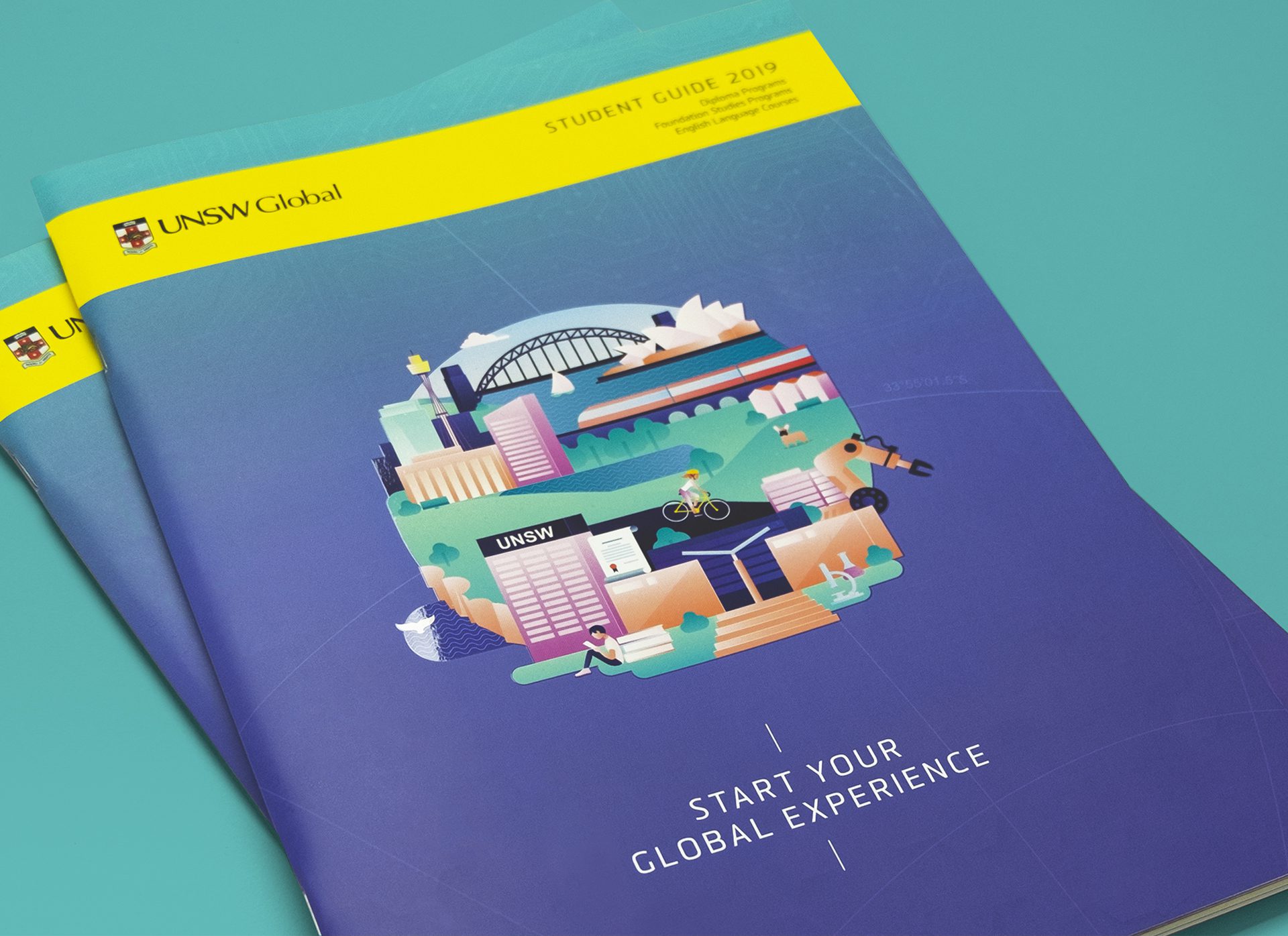 Student guide design for UNSW Global — Another Colour®